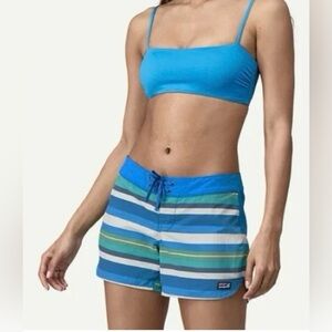 PATAGONIA Women's Wavefarer
Boardshorts Blue Striped Swim Board
Shorts Size 10